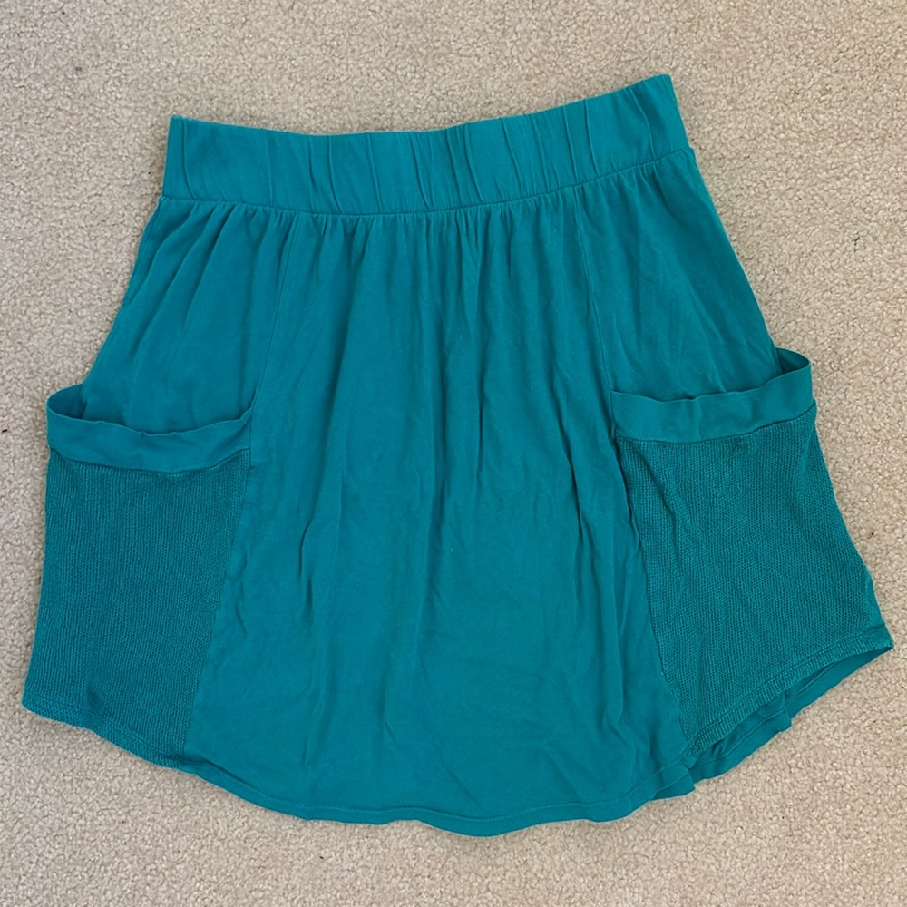 ROXY SKIRT • COTTON • GREEN BLUE